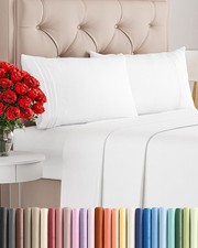 Queen Size 4 Piece Sheet Set - Comfy Breathable Cooling Queen, 01 - White