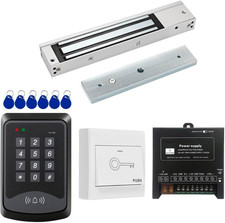 Door Access Control System RFID Keypad 600lb Electric Magnetic Door Lock Kit wit