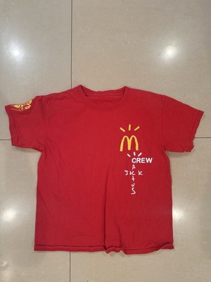 Men's McDonald s Crew Travis Scott Astro World T-shirt Collab