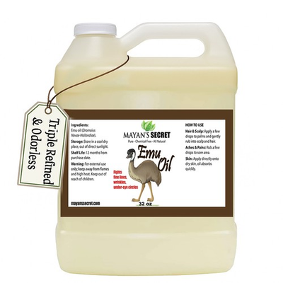 #ad MAYAN#x27;S SECRET Pure Emu Oil for Skin Hair Growth 4oz to 128oz $16.95