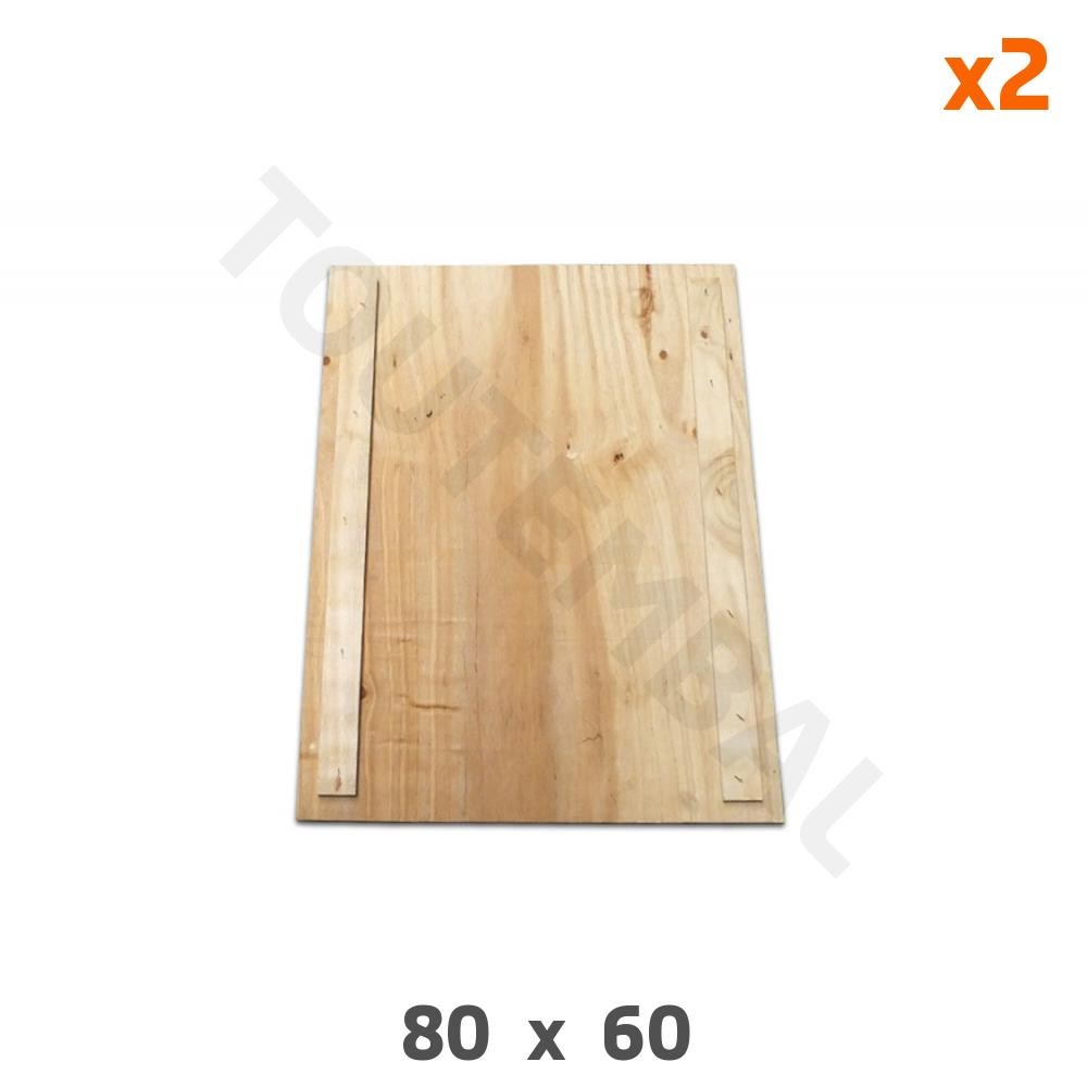 Couvercle pour petite réhausse bois 80x60 cm fermer et empiler sans glisser
