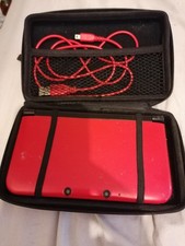 Nintendo 3DS XL Red With Usb C Charging led and Case 