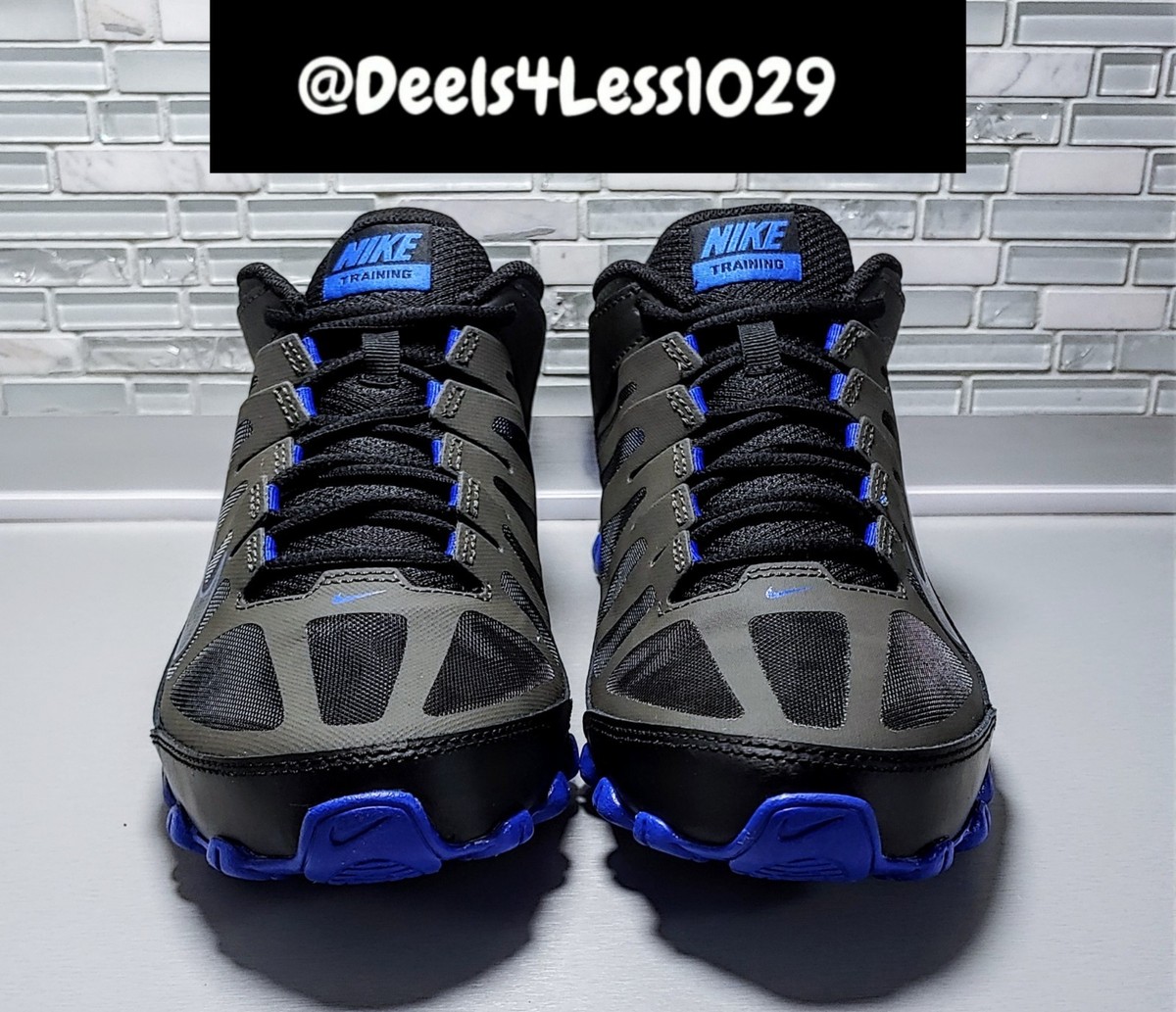 ®*8 NIKE2足セット 黒青 黒白 Nike Reax 8 TR Running Mens Black Racer Blue 621716-012 | eBay