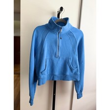 Lululemon Scuba Oversized Funnel Neck Half-Zip Size XS/S Blue Nile