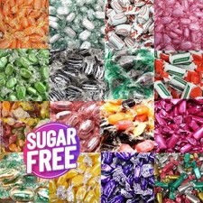 SUGAR FREE Hard Boiled Sweets Diabetic PICK and MIX QUALITY WRAPPED Assorted Bag