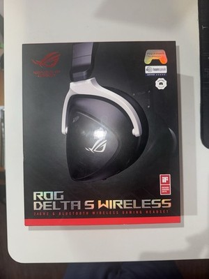 ASUS ROG Delta S Wireless Gaming Headset Black - Tested and Works - No Dongle