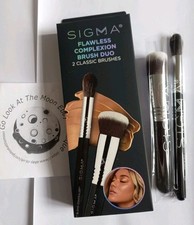 Sigma BNIB flawless complexion brush duo f64 concealer f82 round kabuki Rrp£44