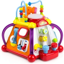 Baby Activity Center – Toddler Kids Learning & Skill Development Cube with Li...