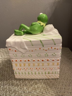 Muppets Kermit the Frog Trinket Box Princess & The Pea 1978 Sigma