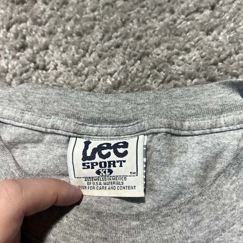 Vintage Detroit Lions 1990s T Shirt XL Grey NFL Nutmeg Retro Football - Image 3 of 4