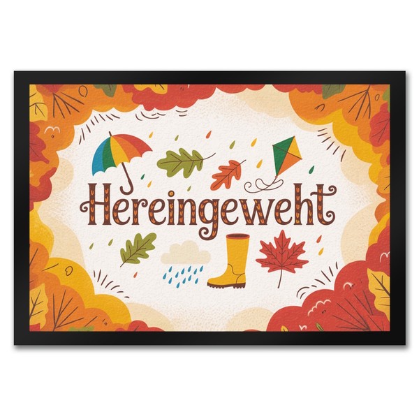 Hereingeweht FußMatte In 35X50 Cm Mit Herbstmotiven-image