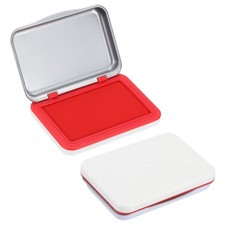 4x3Inch Stamp Pad, 2PcsWashable Craft Inkpad Clear Printing,Red