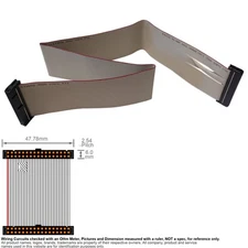 Cable Floppy FDD 3.5" Flat Ribbon 34 Pin 1 Drive 22 inch 22" E96118 LL173602