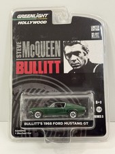 GREENLIGHT Hollywood 3 1968 Green FORD MUSTANG GT Steve McQueen BULLITT 1/64 