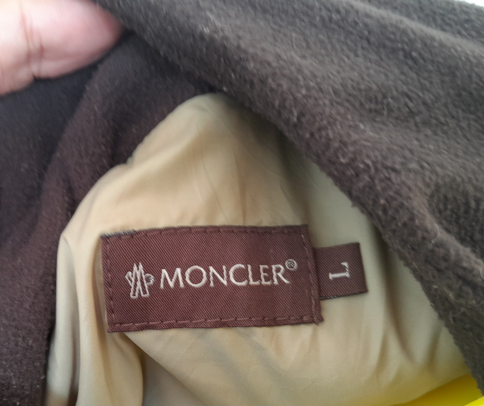 Vintage Moncler Fleece Jacket Women’s Size L Brown Full Zip Lampo Zipper Romania thumbnail 11