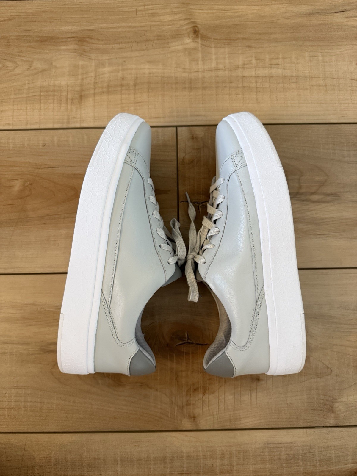 SAOLA Scarpe Kizik Vegas uomo taglia 7 5 grigio pelle vivavoce casual comode sneakers