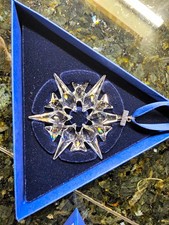 Swarovski Crystal Christmas Ornament Clear 2007 Annual Edition