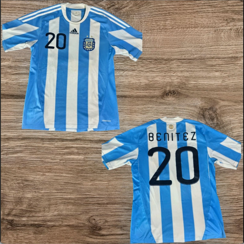 Argentina 2010 Match Worn TechFit Player Issue Formotion Short Sleeve #20