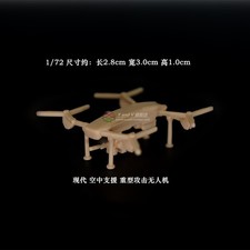 Listing image for 1/72 1/64 Scale Heavy Air Strike Drone Military Armed Unpainted Figures Model