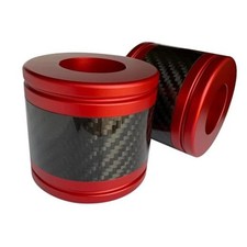 Motorcycle front and rear crash bar decorative wheels, engine crash bar red