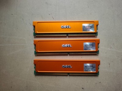GeIL 3x 1GB DDR2 800 Arbeitsspeicher GX22GB6400UDC