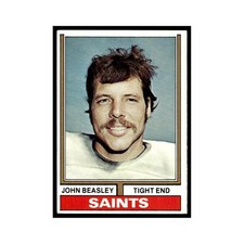 1974 Topps John Beasley RC Saints #16