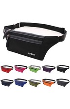 Sport Waist Belt Bag Jogging Running Hiking Zip Fanny Pack Pouch Ultra Slim