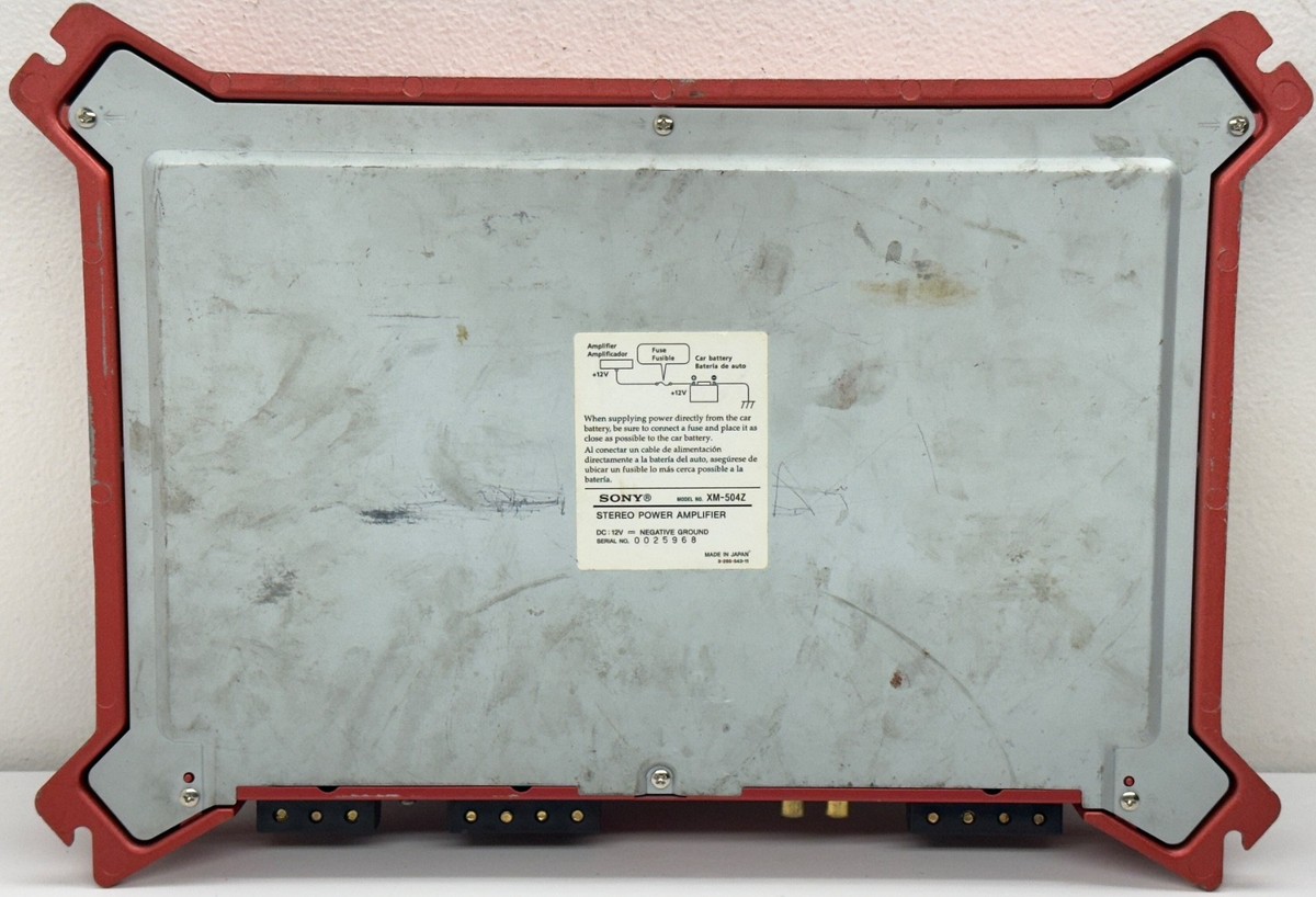 SONY XPLOD XM-504Z 500W 4/3 Channel Power Car Amplifier Subwoofer