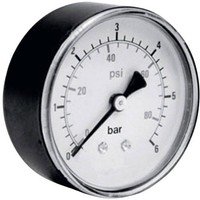 Ich Manometer 306.40.10 Anschluss (Manometer): RüCkseite 0 Bis 10 Bar
