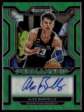 2022 Panini Prizm Draft Picks #CP-ABA Alex Barcello College Penmanship  Green