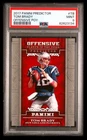 2017 panini prizm #TB tom brady; POY predictor redemption PSA 9  RARE, POP 2, 1^