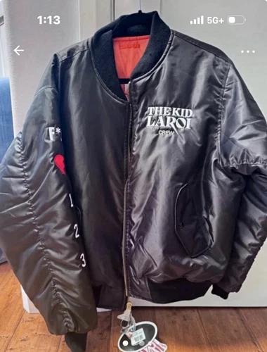 NWT RARE The Kid Laroi VIP Crew Embroidered *uck Love Tour Jacket - product listing photo