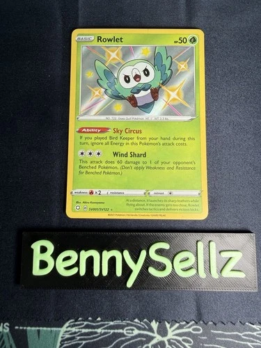 Rowlet SV001/SV122 Shining Fates: Shiny Vault Holo