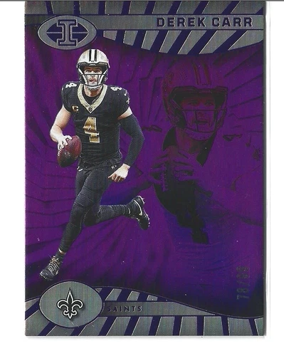 2024 Panini Illusions Purple Trophy Collection /99 DEREK CARR #63