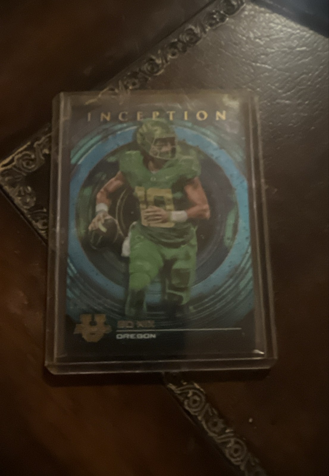 2022-23 Bowman Inception University - Bo Nix #61 Aqua Foil V2 /199 (RC)