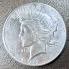 1927-S Peace Silver Dollar a3266