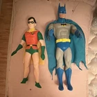 DC 1988 Vintage Batman & Robin Plastic Figures Comic Book Heroes
