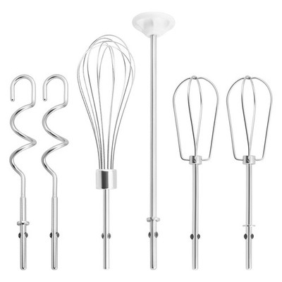 2X(Handmixer-Aufsätze: Rührbesen, Schneebesen, Mixstab und Knethaken, Handm1847