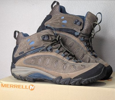 Merrell Chameleon Arc 2 Mid Women's Size 9.5 Waterproof Hiking Boots Trail Brown