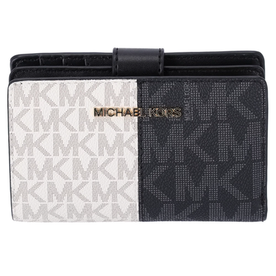 #ad #ad Michael Kors Jet Set Travel Bifold Zip Coin Credit Card Wallet Black New $69.00