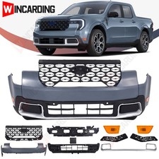 Front Grille Bumper Lower Cover W Marker Light Set For 2025 2026 Ford Maverick Front Grille Bumper Lower Cover W Marker Light Set For 2025 2026 Ford Maverick