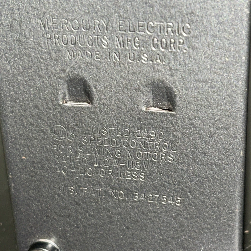 Винтажная педаль электрической металлической швейной машинки Mercury No 704 фута No Колено 705 - Изображение 3 из 4