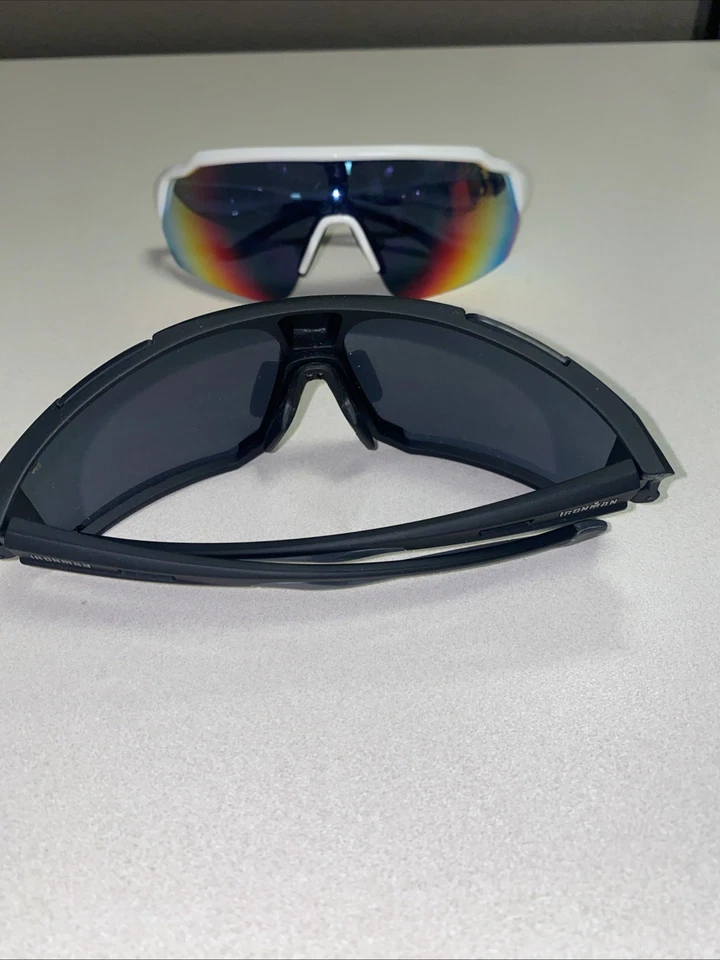 Gafas de sol Ironman para hombre (lote de 2) atletas envolventes deportivas espejadas ligeras Foto 3 de 4