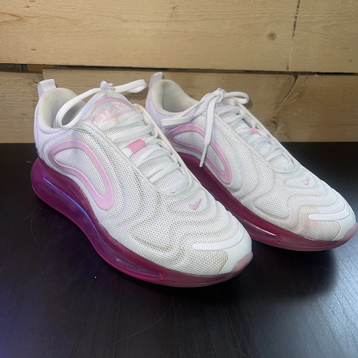 Nike Wmns Air Max 720 Shoes Sneakers White/Pink/Laser Fuchsia Sz
