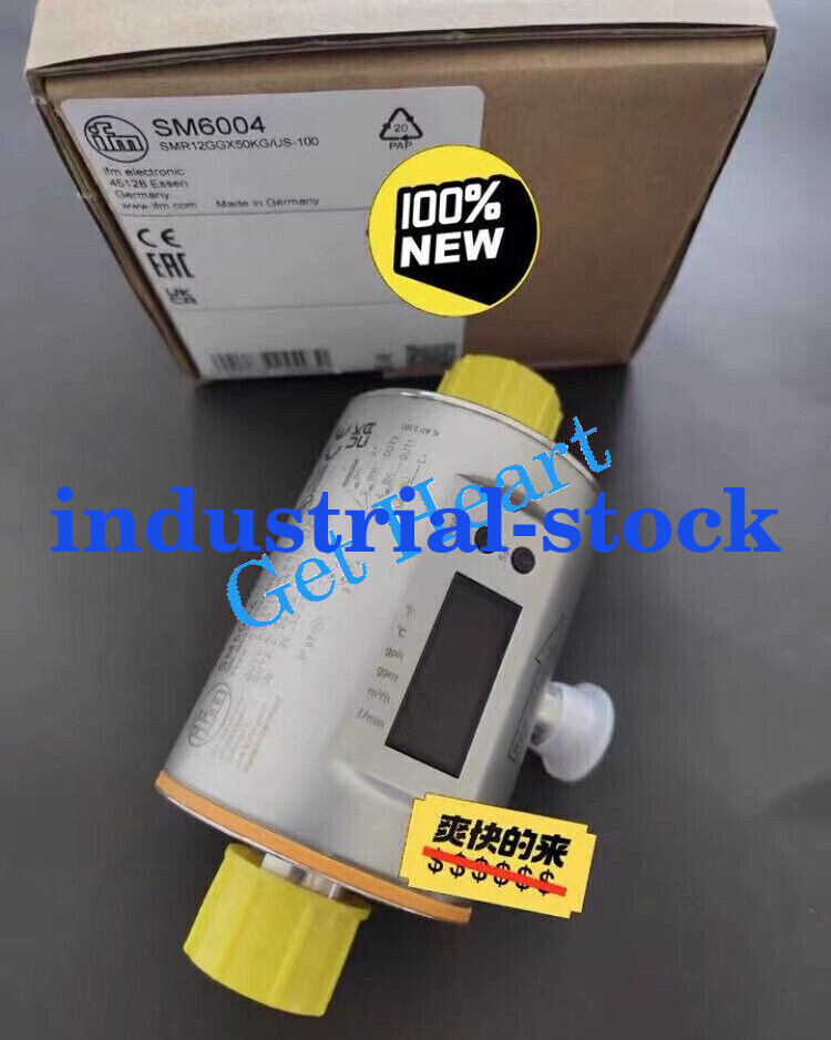 IFM SM6004 electromagnetic flow meter SMR12GGX50KG/US-100 FedEx or DHL ...
