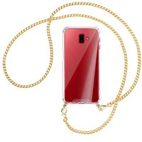 Handykette FüR Samsung Galaxy J6 Plus Goldfarbene Kette (G) HüLle Mit Kordel