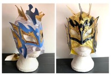 KALISTO WRESTLING MASK WITH TAIL KID CHILDRENS MEXICAN FANCY DRESS UP COSPLAY