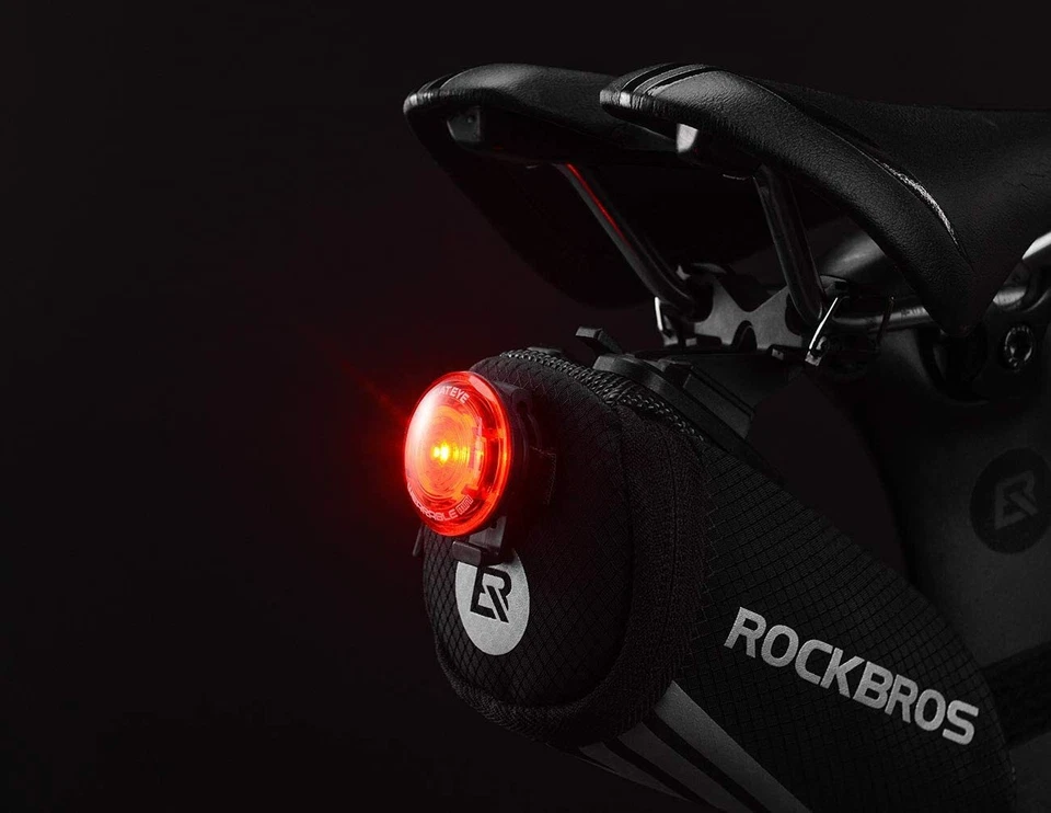 ROCKBROS Bike Saddle Bag Bicycle Seat Bag Wedge Packs Cycling Under Seat Pouch - Image 3 of 4