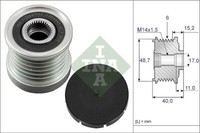INA 535 0038 10 Generatorfreilauf FüR Renault