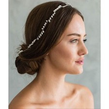 Brides  Hairpins INDIA Full Halo Nordstrom Pearl Swarovski Crystal Wedding Hair